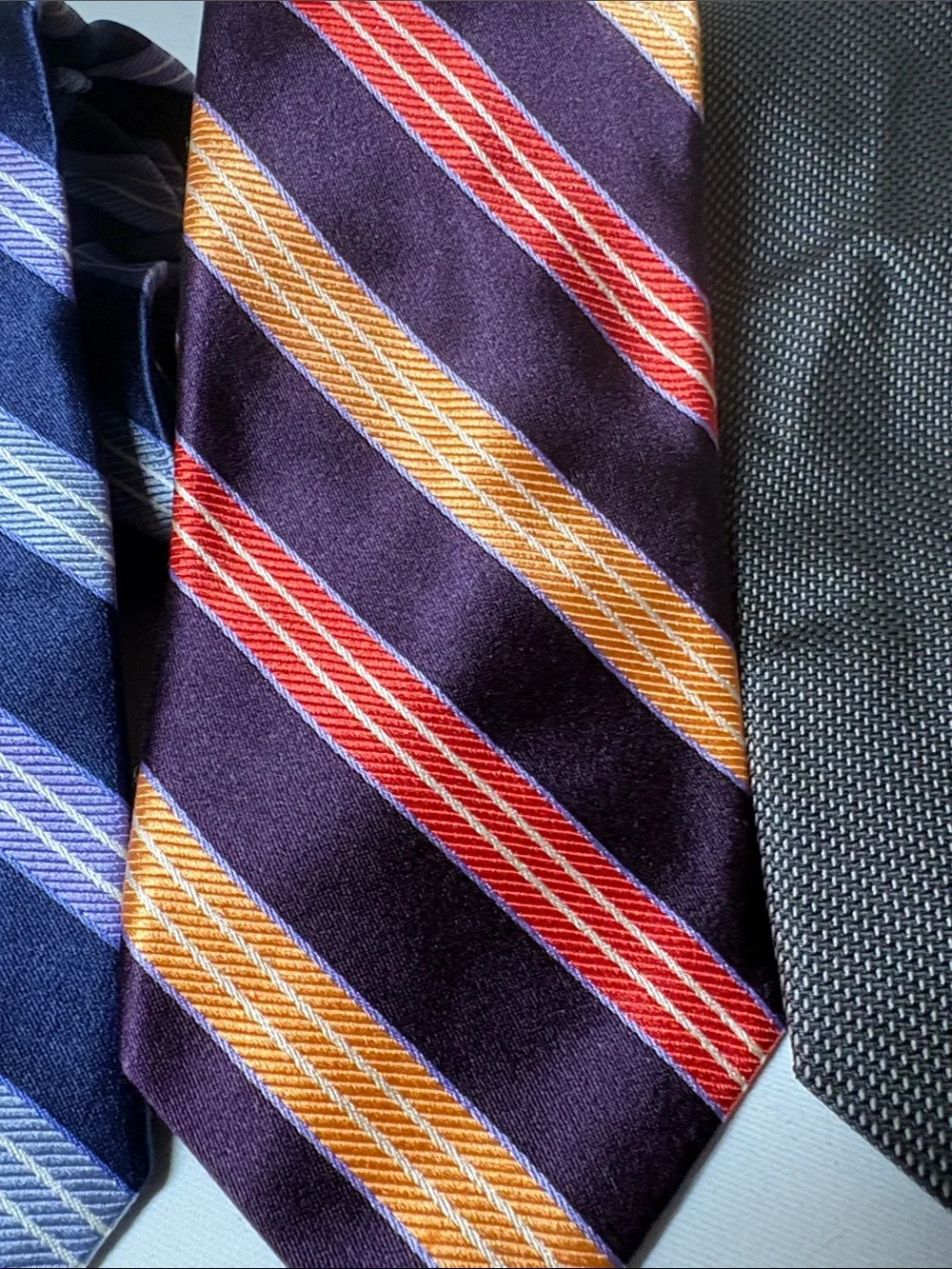 Ike Behar Silk/Cotton and Silk Patterned Ties